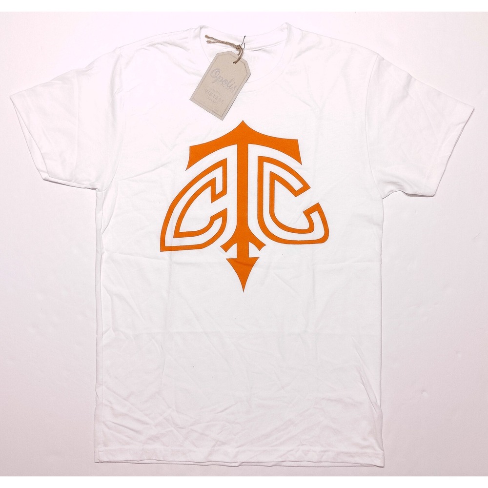 TULSA COUNTRY CLUB TCC Golf Opolis Clothing Co. T-Shirt White Orange Small S